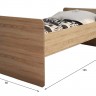 Кровать с бортиком и ящиками Умка ЛДСП (К-001+О-001+Я-001)