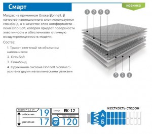 Матрас Смарт ЕК-12