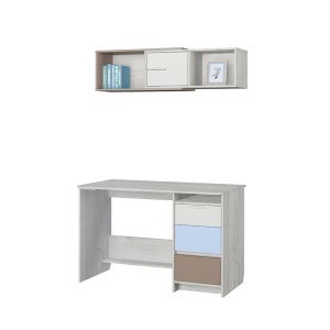 Полка Зефир 7.2 (дуб эльза/мокко)