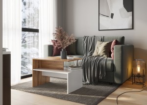 Журнальный стол Парус (белый)