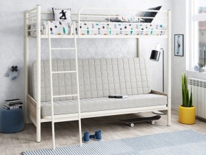Двухъярусная кровать с диваном Мадлен 2