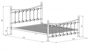 Двуспальная кровать Эльда