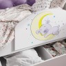 Детская кровать с бортиком Звездочка Мишка (пуговицы)