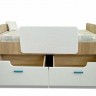 Кровать с бортиком и ящиками Умка МДФ (К-001+О-001+Я-001)
