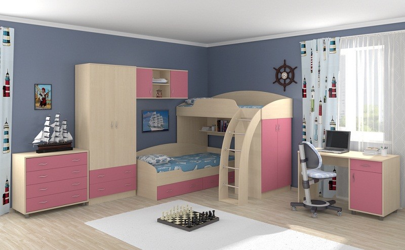 Детская комната для двух девочек Соня +Портофино