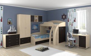 Дизайн комнаты для двух мальчиков Соня Портофино