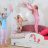 Детская кровать с бортиком Звездочка  Единорожка (фиолетовая)