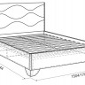 Кровать двуспальная Зара комфорт (сонома/белый)