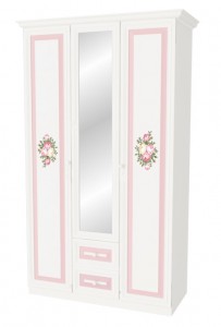 Шкаф с зеркалом Алиса (3 двери)