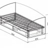 Кровать с ящиками Статус 24