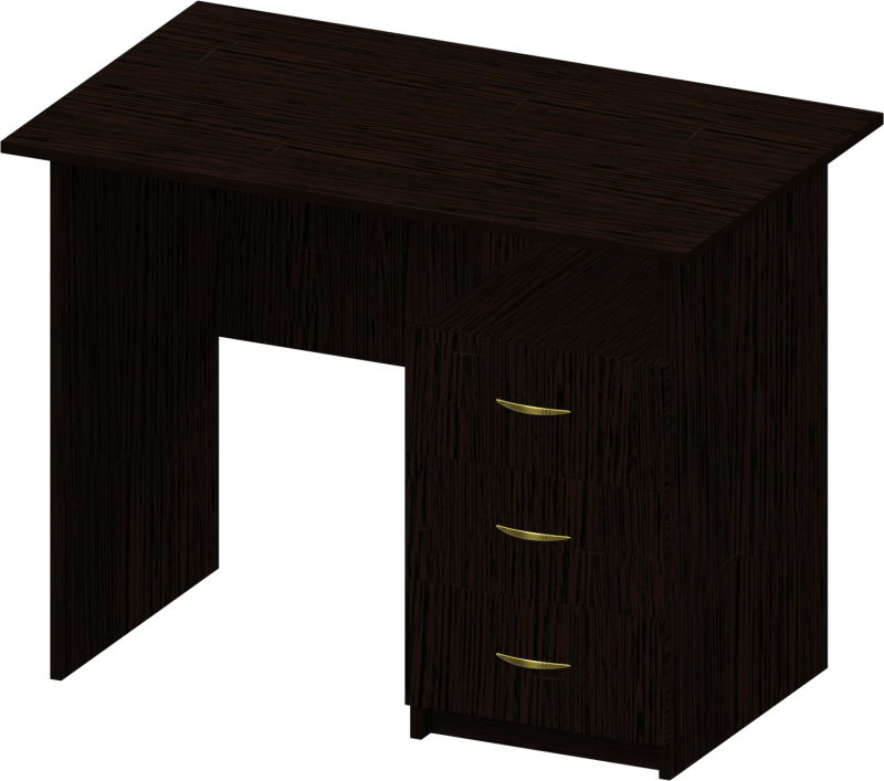 Стол письменный однотумбовый с ящиками Профи