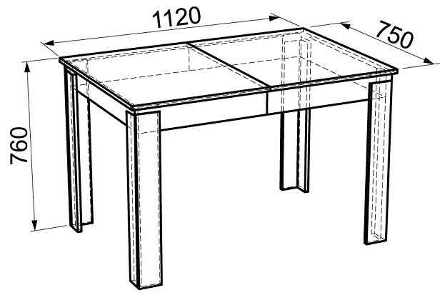 Обеденный стол Гермес 2
