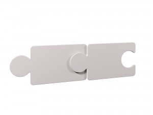 Двухъярусная кровать с двумя бортиками Тетрис