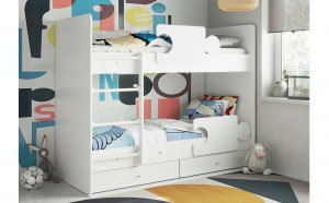 Двухъярусная кровать с двумя бортиками Тетрис
