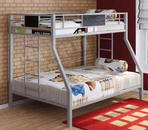 Кровать двухъярусная Гранада серый