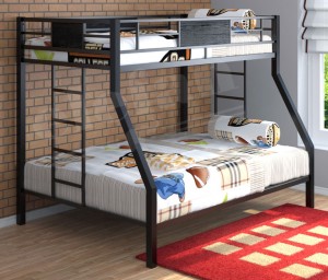 Кровать двухъярусная Гранада черный