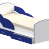 Детская кровать с бортиками Максимка ЛДСП