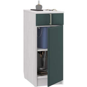 Тумба туалетного столика Андрэа 12.2.1 (ясень анкор светлый/авокадо)