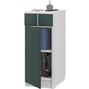 Тумба туалетного столика Андрэа 12.2.1 (ясень анкор светлый/авокадо)