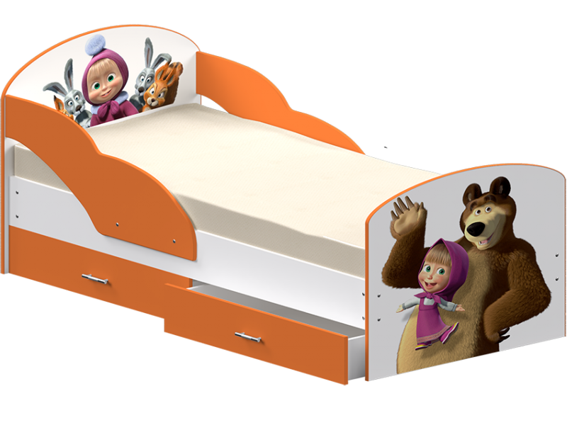 Детская кровать с бортиками Максимка ФОТО