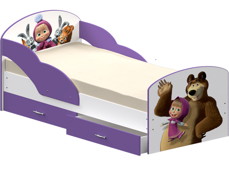 Детская кровать с бортиками Максимка ФОТО
