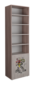 Шкаф книжный Форсаж 600 2Д сонома