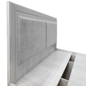 Кровать с основанием Андрэа 14М (ясень анкор светлый/крем)