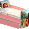 Детская кровать с бортиком и ящиком ФОТО (цветное ЛДСП)