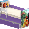 Детская кровать с бортиком и ящиком ФОТО (цветное ЛДСП)