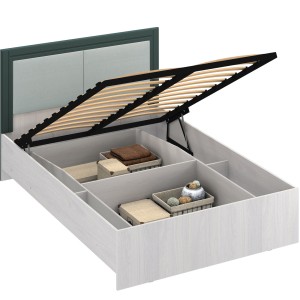 Кровать с подъемным механизмом Андрэа 14М (ясень анкор светлый/авокадо)