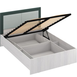 Кровать с подъемным механизмом Андрэа 14М (ясень анкор светлый/авокадо)