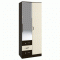 Шкаф Ронда 2-х дверный комбинированный с зеркалом