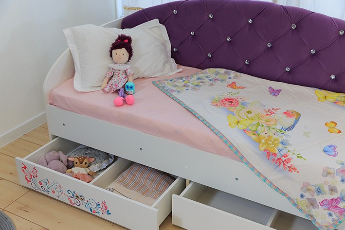 Кровать Эльза с бортиком 
