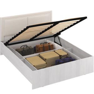 Кровать с подъемным механизмом Андрэа 16М (ясень анкор светлый/крем)