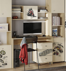 Уголок школьника Форсаж (стол/надстройка/тумба)