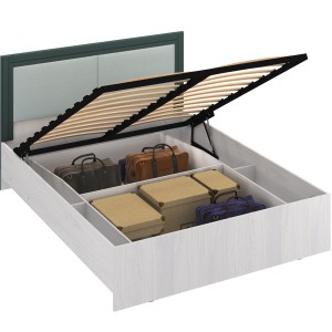 Кровать с подъемным механизмом Андрэа 16М (ясень анкор светлый/авокадо)