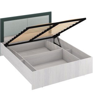 Кровать с подъемным механизмом Андрэа 16М (ясень анкор светлый/авокадо)