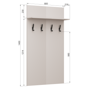 Вешало настенное Чарли 4