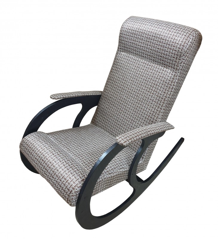 Кресло качалка с подлокотниками (ткань)