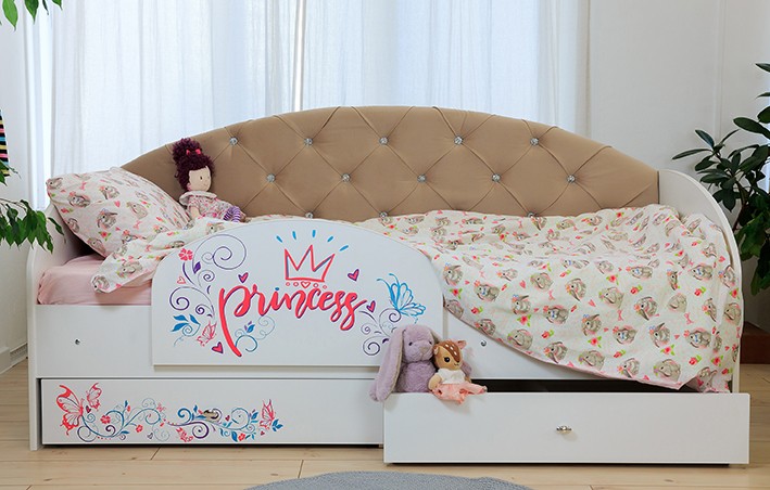 Кровать Эльза с бортиком 