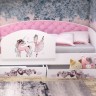 Кровать Polli (мягкая спинка/борт и ящики фотопечать)